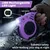 Laisse rétractable 4 9m lampe LED rechargeable violet Laisse rétractable 4 9m lampe LED rechargeable violet