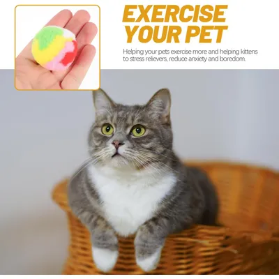 4 balles peluche chat interactives chasser mâcher 4 balles peluche chat interactives chasser mâcher