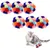 6 balles arc en ciel peluche grelot chat 6 balles arc en ciel peluche grelot chat