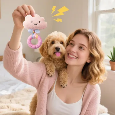 HausPets Jouet Chien Peluche Couineur Résistant 19cm