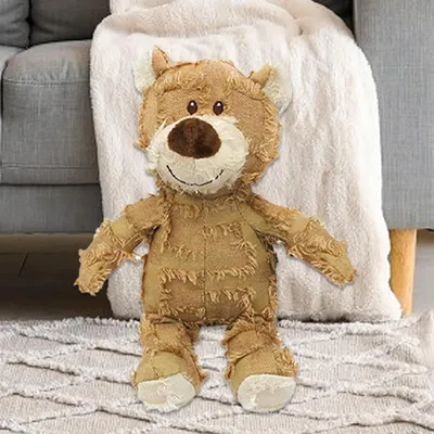 HausPets Jouet Chien Ours Peluche Incassable Indestructible 21cm