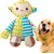 HausPets Jouet Chien Peluche Couineur Mâcher
