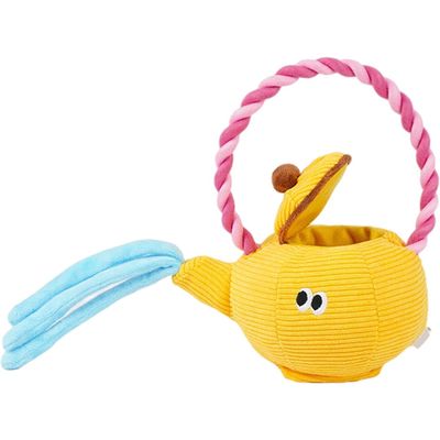 HausPets Jouet Chien Théière Peluche Corde Interactive