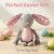 HausPets Jouet Chien Lapin Pâques Peluche Corde Rose