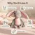 HausPets Jouet Chien Lapin Pâques Peluche Corde Rose