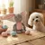HausPets Jouet Chien Lapin Pâques Peluche Corde Rose