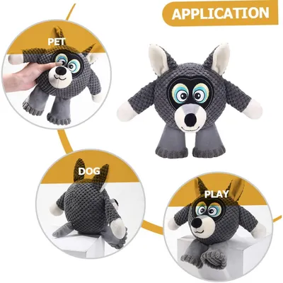 HausPets Jouet Chien Peluche Sonore Mâcher Dent HausPets Jouet Chien Peluche Sonore Mâcher Dent