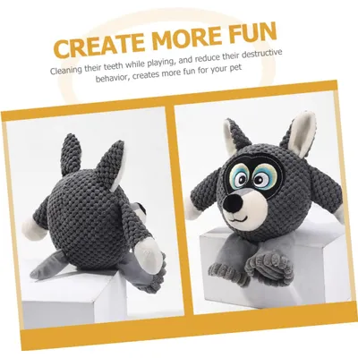 HausPets Jouet Chien Peluche Sonore Mâcher Dent HausPets Jouet Chien Peluche Sonore Mâcher Dent