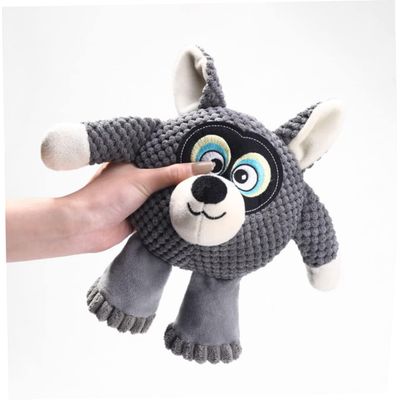 HausPets Jouet Chien Peluche Sonore Mâcher Dent