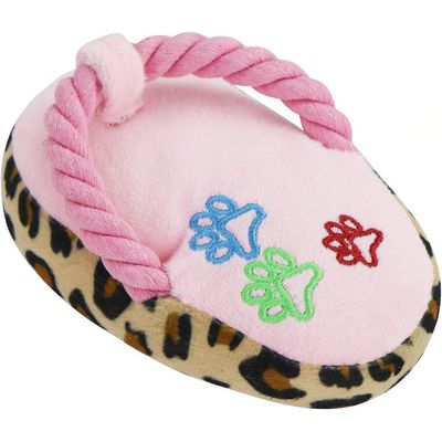 HausPets Hundespielzeug Seil Schuh Quietschend Baumwolle Rosa