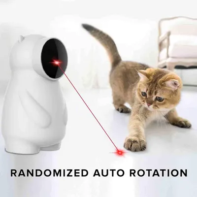 Jouet chat LED interactif 3 vitesses rechargeable Jouet chat LED interactif 3 vitesses rechargeable