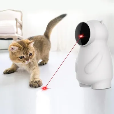 Jouet chat LED interactif 3 vitesses rechargeable Jouet chat LED interactif 3 vitesses rechargeable