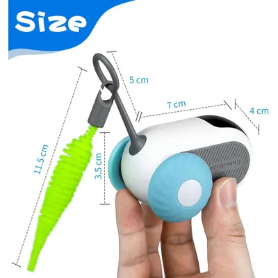 Jouet chat télécommande 2 vitesses mobile anti obstacles Jouet chat télécommande 2 vitesses mobile anti obstacles