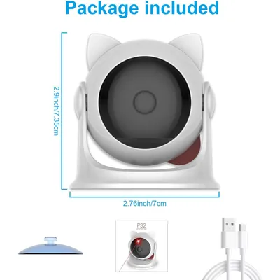 Jouet chat automatique 3 vitesses rechargeable USB Jouet chat automatique 3 vitesses rechargeable USB