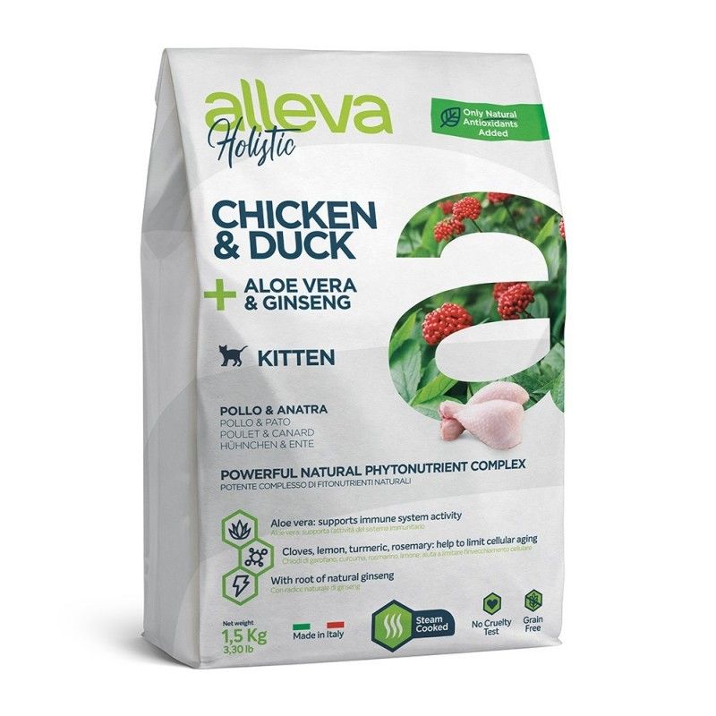 ALLEVA - Croquettes Chatons - Holistic Kitten Poulet Canard