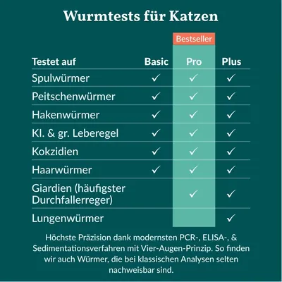 vetevo Wurmtest Katze vetevo Wurmtest Katze