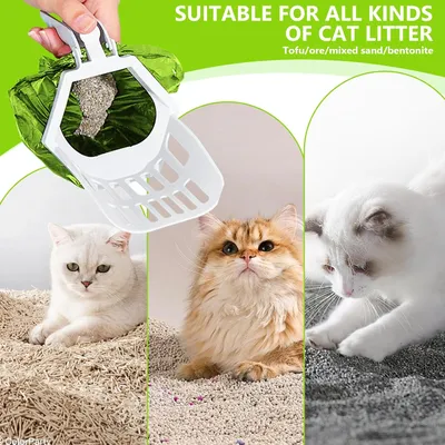 HausPets Pelle Litière Chat 2 en 1 Pliable avec Sacs HausPets Pelle Litière Chat 2 en 1 Pliable avec Sacs