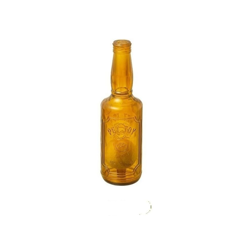 HausPets Kauspielzeug-Flasche mit Rassel und Tennisball