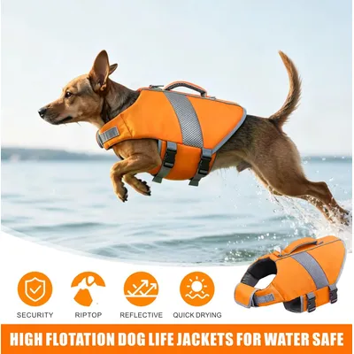 HausPets Hai Rettungsweste Hoher Auftrieb XL Orange