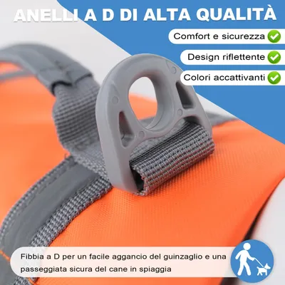 HausPets Chaleco salvavidas ligero para perros con asa, talla L HausPets Chaleco salvavidas ligero para perros con asa, talla L
