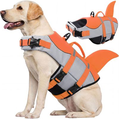 HausPets Gilet Sauvetage Chien Orange XL Réfléchissant