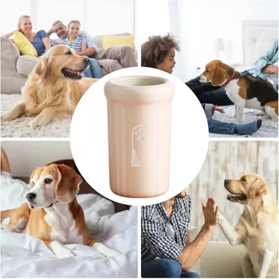 HausPets Laveur Pattes Chien Portable 360° Détachable