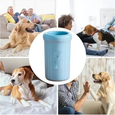 HausPets 360° Pfotenwäscher Hund Tragbar Abnehmbar