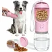 HausPets 2in1 Hundeflasche 350ml Lebensmittelbehälter 100g
