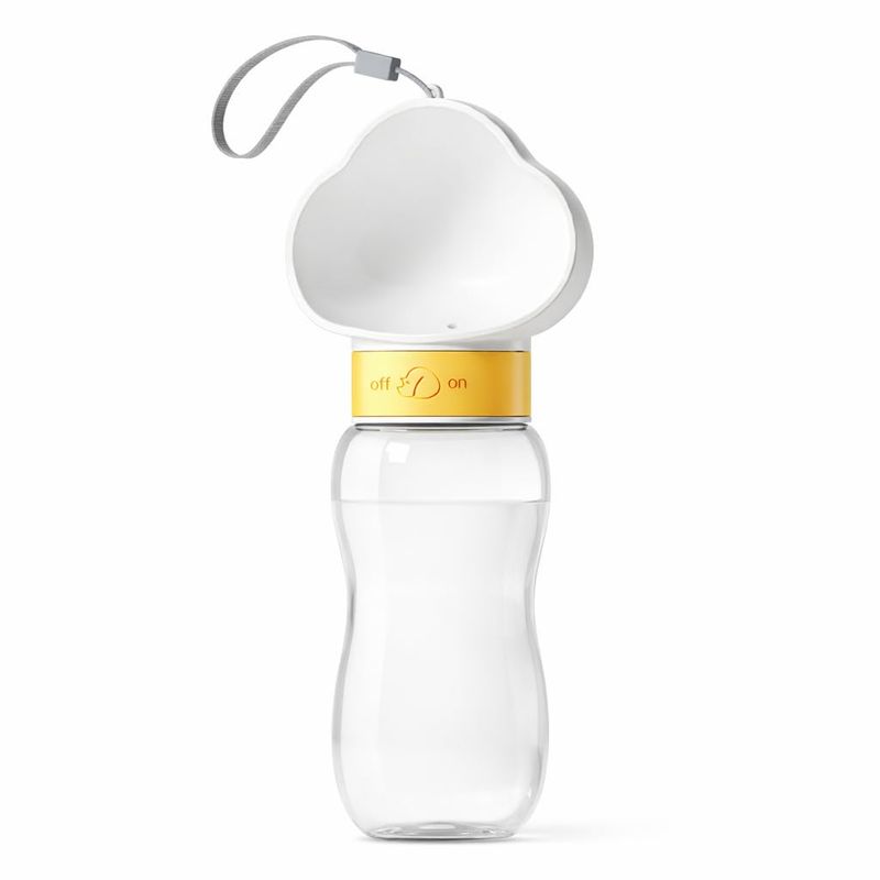 HausPets Hundeflasche 600ml Auslaufsicher Spaziergang
