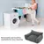 HausPets Waschbares Hundebett Grau 60x45cm Orthopädisch