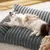HausPets Waschbares Hundebett Grau 60x45cm Orthopädisch