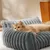 HausPets Waschbares Hundebett Grau 60x45cm Orthopädisch