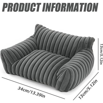 HausPets Waschbares Hundebett Grau 60x45cm Orthopädisch
