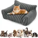 HausPets Waschbares Hundebett Grau 60x45cm Orthopädisch