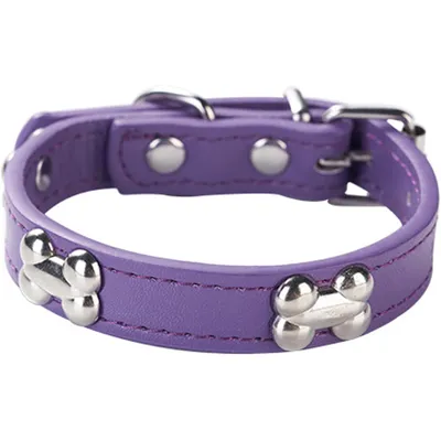 HausPets Hundehalsband Kunstleder Gepolstert Lila S HausPets Hundehalsband Kunstleder Gepolstert Lila S