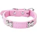 HausPets Hundehalsband Kunstleder Gepolstert Rosa S