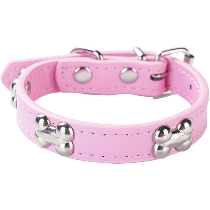 HausPets Hundehalsband Kunstleder Gepolstert Rosa S
