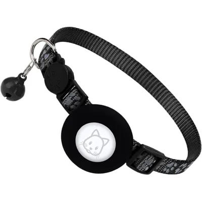 HausPets Collier Chat Réfléchissant AirTag Nylon Réglable HausPets Collier Chat Réfléchissant AirTag Nylon Réglable