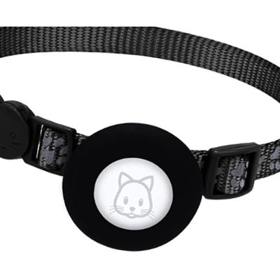 HausPets Collier Chat Réfléchissant AirTag Nylon Réglable
