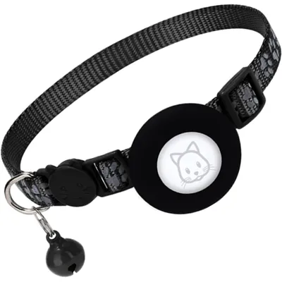 HausPets Collier Chat Réfléchissant AirTag Nylon Réglable HausPets Collier Chat Réfléchissant AirTag Nylon Réglable