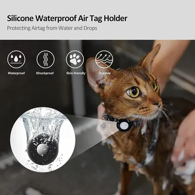 HausPets Katzenhalsband Reflektierend AirTag Nylon Verstellbar HausPets Katzenhalsband Reflektierend AirTag Nylon Verstellbar