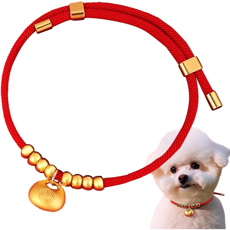 HausPets Halsband Hund Katze Chinesisches Neujahr Goldbarren Zink