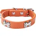 HausPets Hundehalsband Kunstleder Gepolstert Orange S
