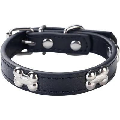 HausPets Hundehalsband Kunstleder Gepolstert Schwarz S HausPets Hundehalsband Kunstleder Gepolstert Schwarz S