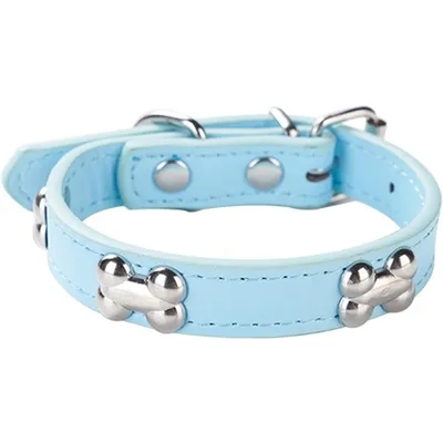 HausPets Hundehalsband Kunstleder Gepolstert Blau S HausPets Hundehalsband Kunstleder Gepolstert Blau S
