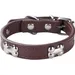 HausPets Hundehalsband Kunstleder Gepolstert Braun S