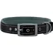 HausPets Hundehalsband Nylon Robust Verstellbar XL Schwarz