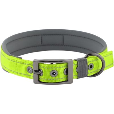 HausPets Hundehalsband Neopren Breit Verstellbar Nylon Schnalle C M