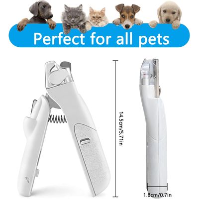 HausPets Coupe Ongles LED Chien Chat Lapin Sécurité