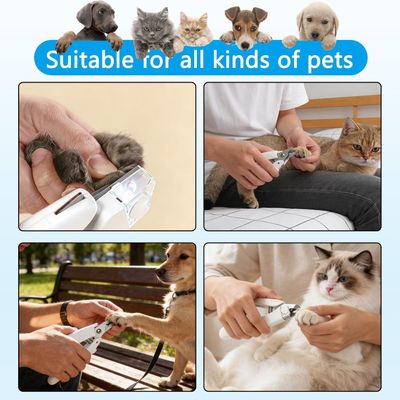 HausPets Coupe Ongles LED Chien Chat Lapin Sécurité